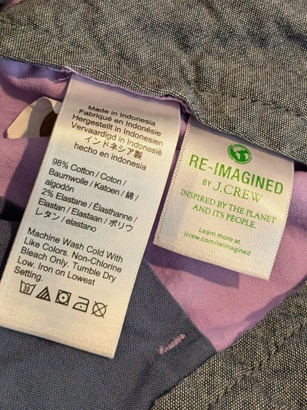 ⭐ J. Crew Purple Chino shorts size 33 x 7 inseam